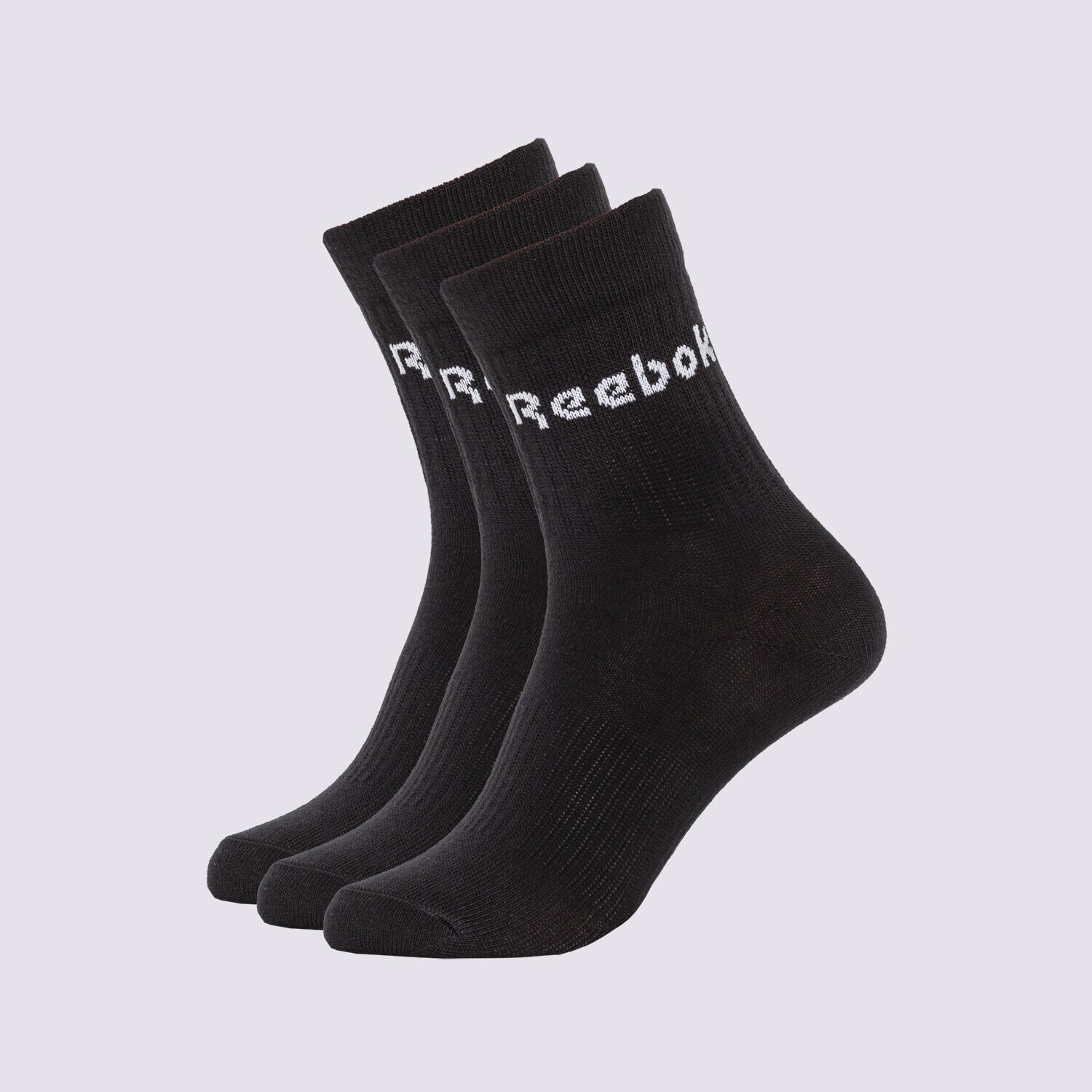 Ženske nogavice REEBOK NOGAVICE ACT CORE MID CREW SOCK 3P GH0331 črna
