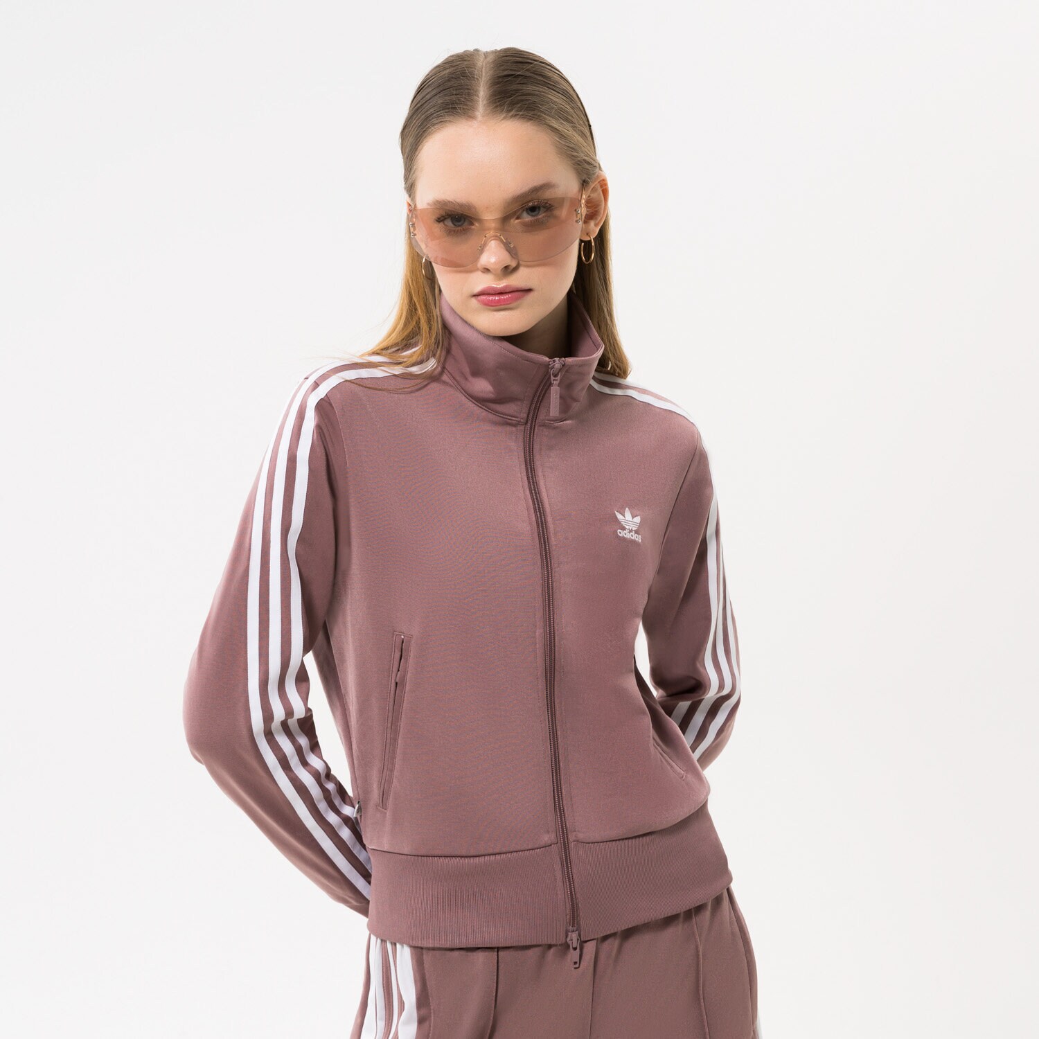 Ženski pulover ADIDAS JOPICA RAZPENJANA S KAPUCO FIREBIRD TT PB HN5895 vijolična