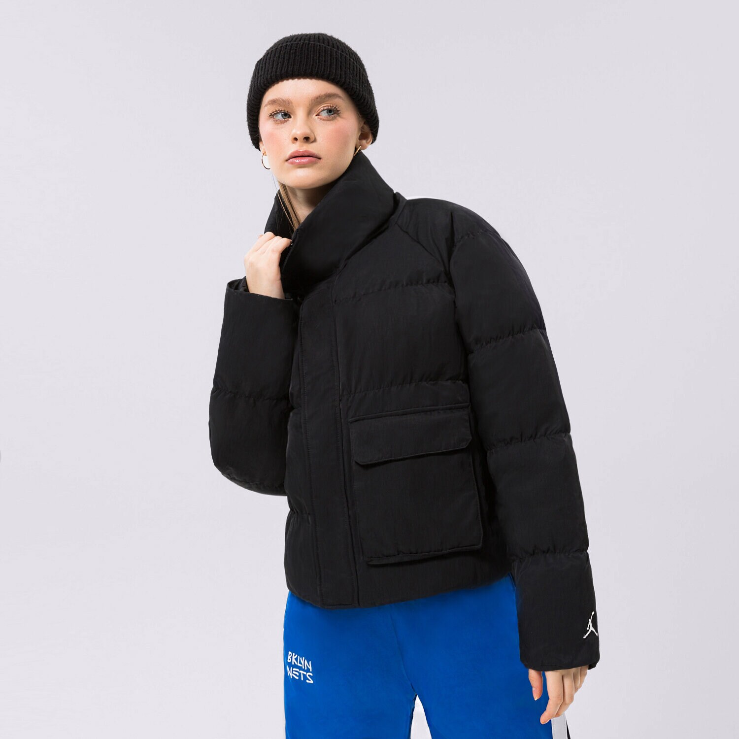 Ženska zimska jakna JORDAN JAKNA ZIMSKA W J FLIGHT PUFFER CORE DR0546-010 črna