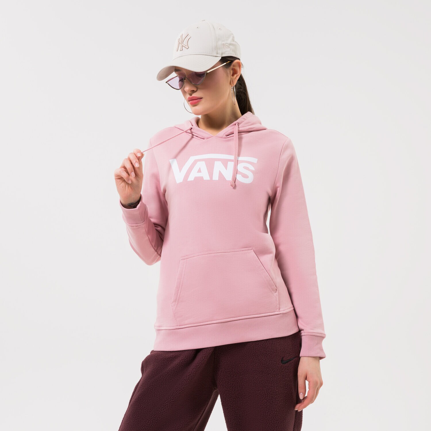 Ženski pulover VANS JOPICA WM CLASSIC V II HOODIE CLASSIC ZEPHYR VN0A53OV2PT1 roza