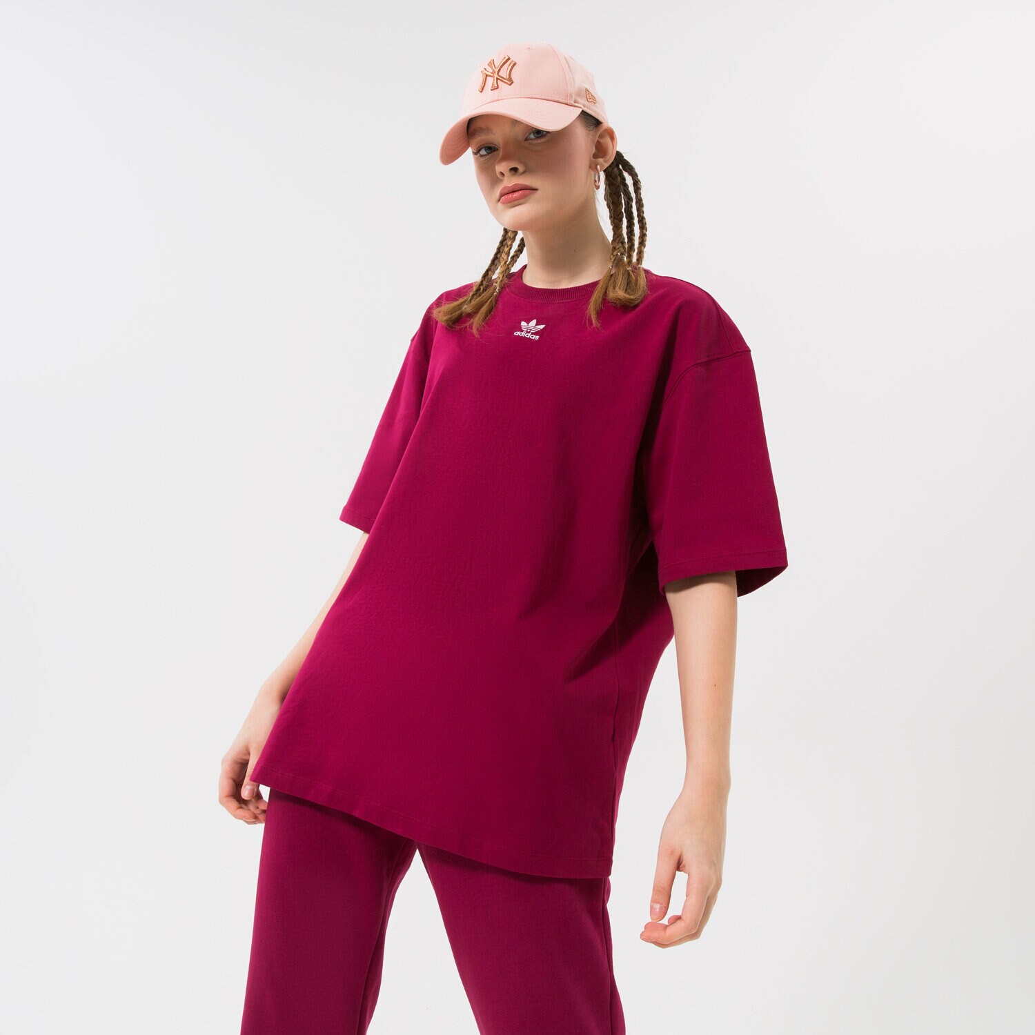 Ženska majica s kratkimi rokavi ADIDAS T-SHIRT HM1830 bordo