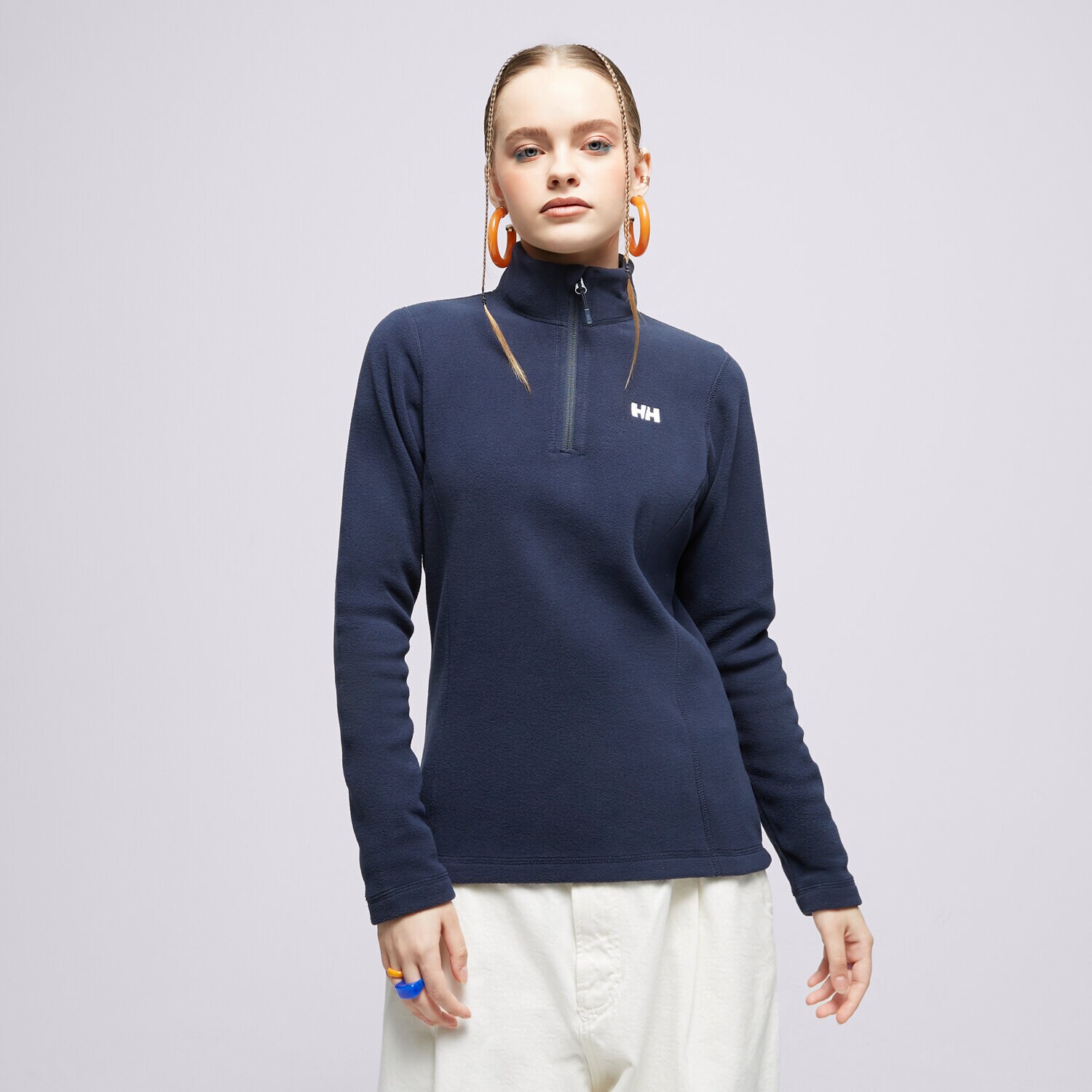 Ženski pulover HELLY HANSEN JOPIČ IZ FLISA   W DAYBREAKER 1/2 ZIP FLEECE 50845599 mornarsko modra
