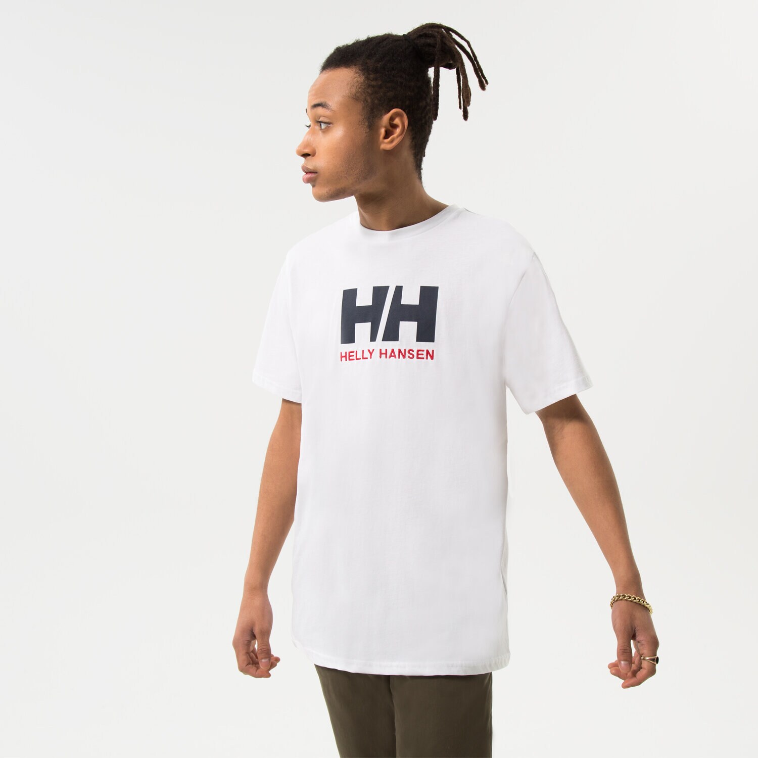Moška majica s kratkimi rokavi HELLY HANSEN T-SHIRT HH LOGO T-SHIRT 33979001 bela