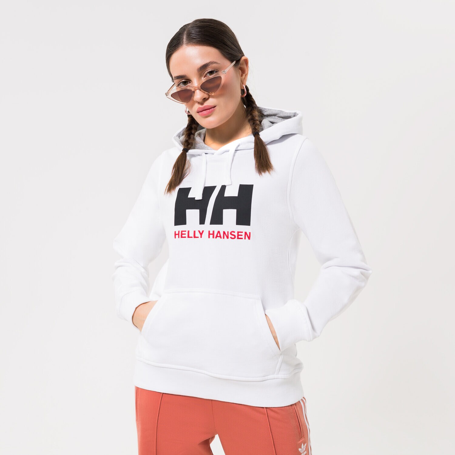 Ženski pulover HELLY HANSEN JOPICA S KAPUCO W HH LOGO HOODIE 33978001 bela