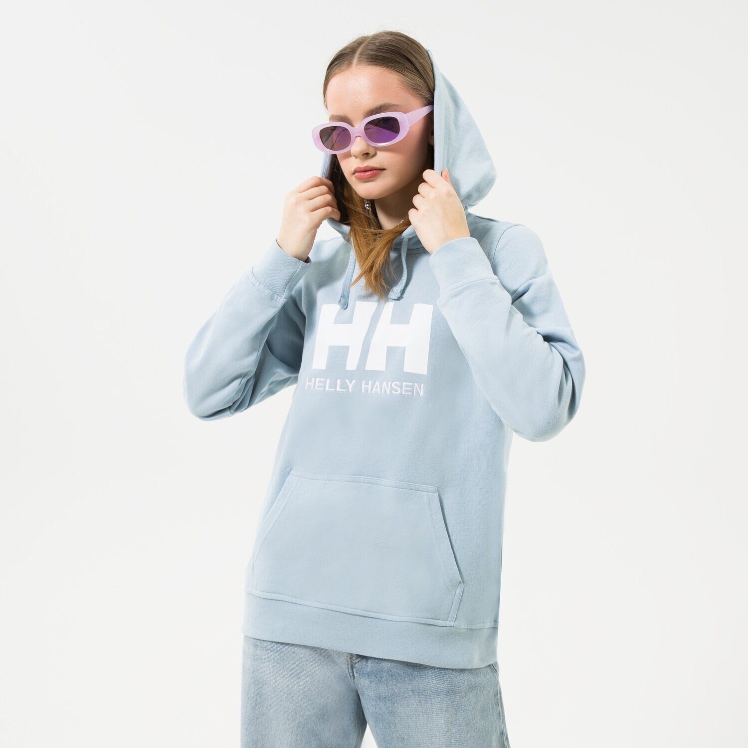 Ženski pulover HELLY HANSEN JOPICA S KAPUCO W HH LOGO HOODIE 33978582 modra