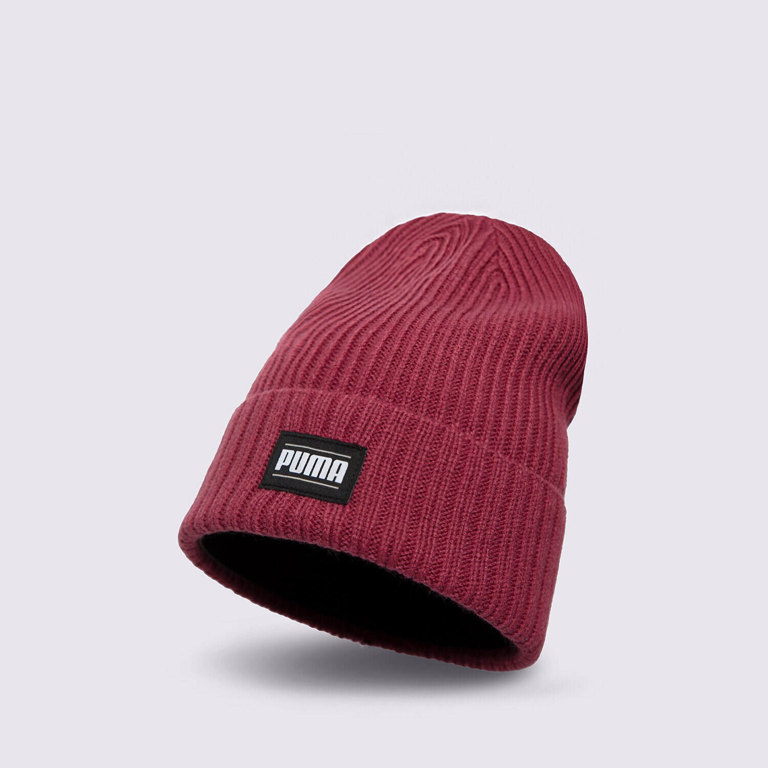 Ženska zimska kapa PUMA KAPA RIBBED CLASSIC CUFF 024038 05 rdeča