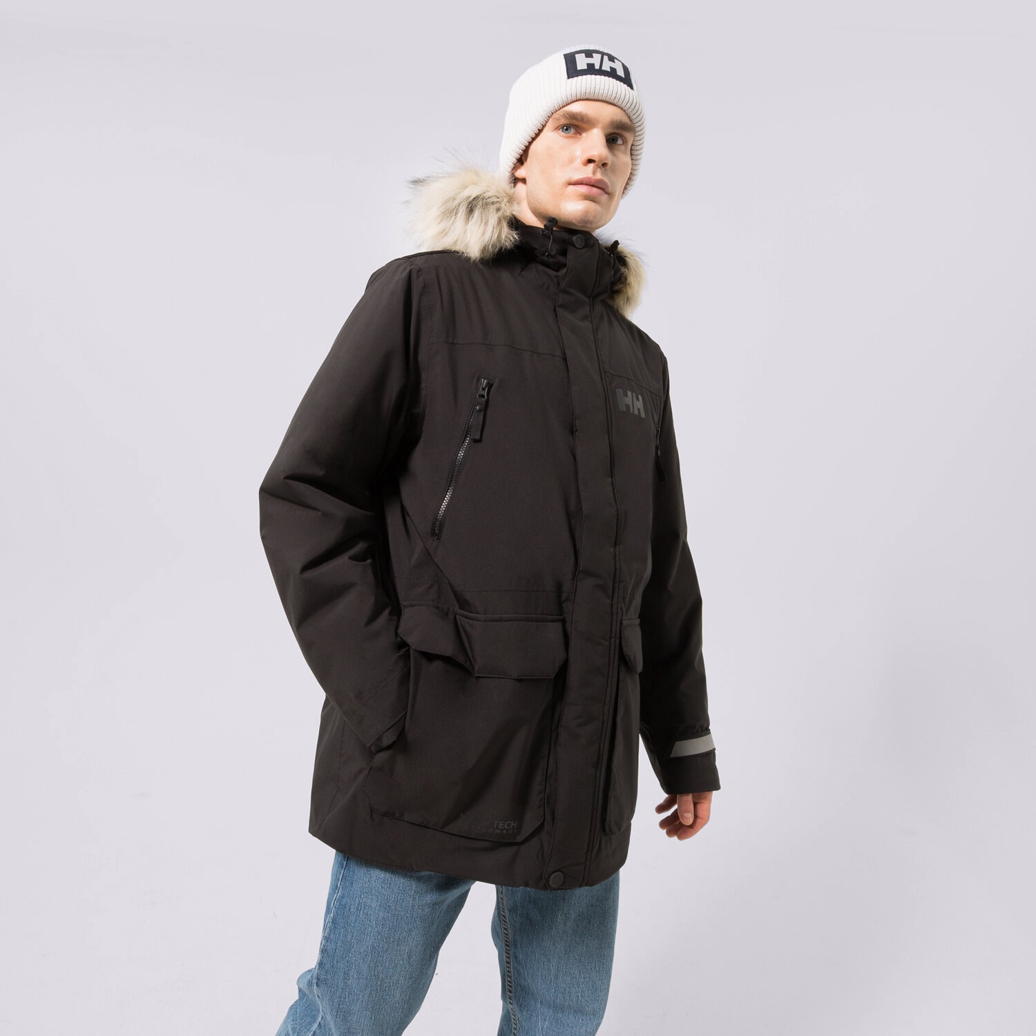 Moška zimska jakna HELLY HANSEN JAKNA ZIMSKA REINE PARKA 53630990 črna