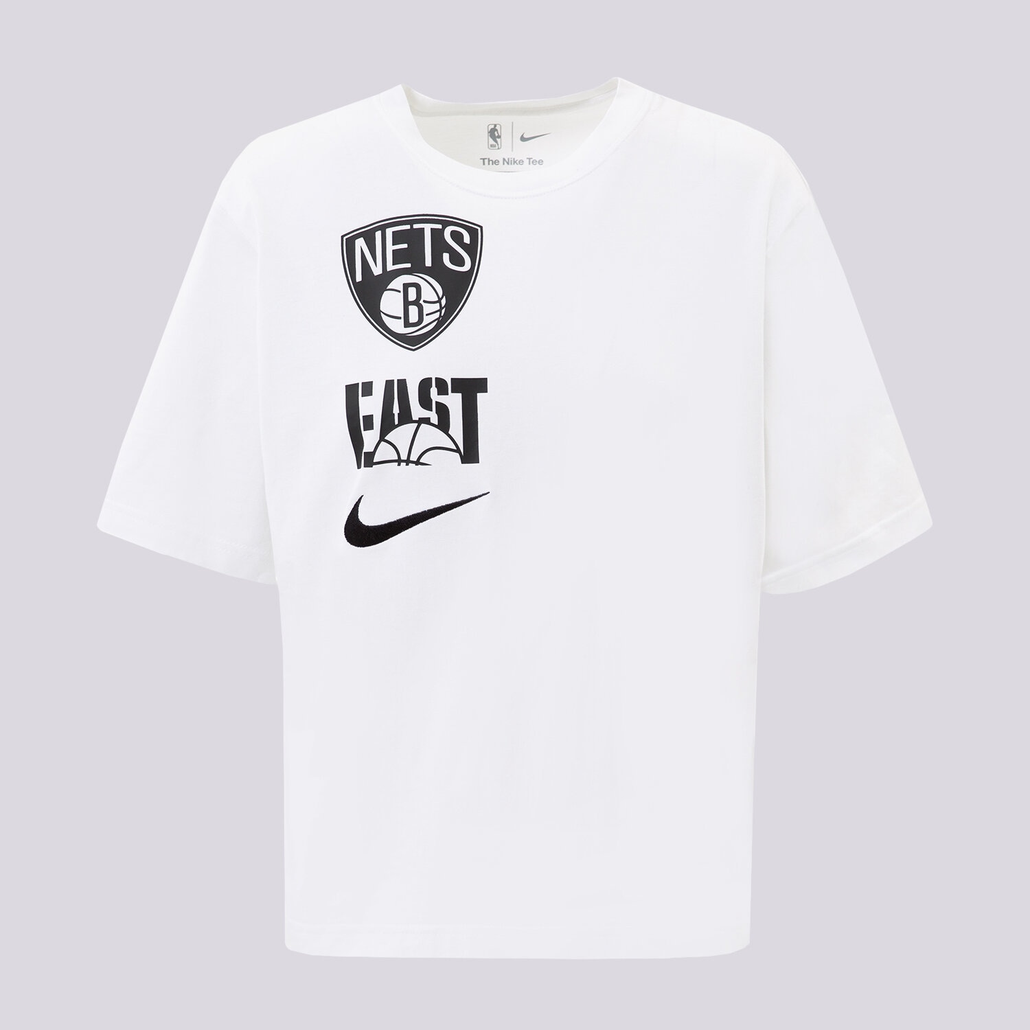 Ženska majica s kratkimi rokavi NIKE T-SHIRT BKN W NK ES VS BOXY TEE NBA DZ0193-100 bela