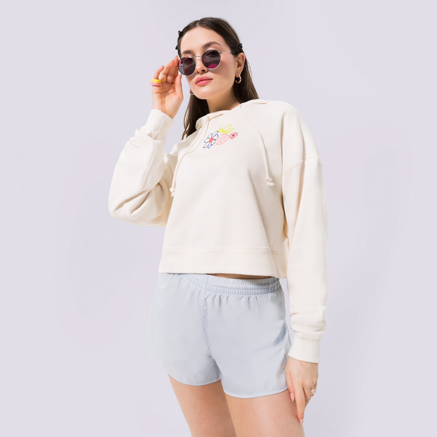 Ženski pulover ADIDAS JOPICA S KAPUCO HOODIE GP3495 bež