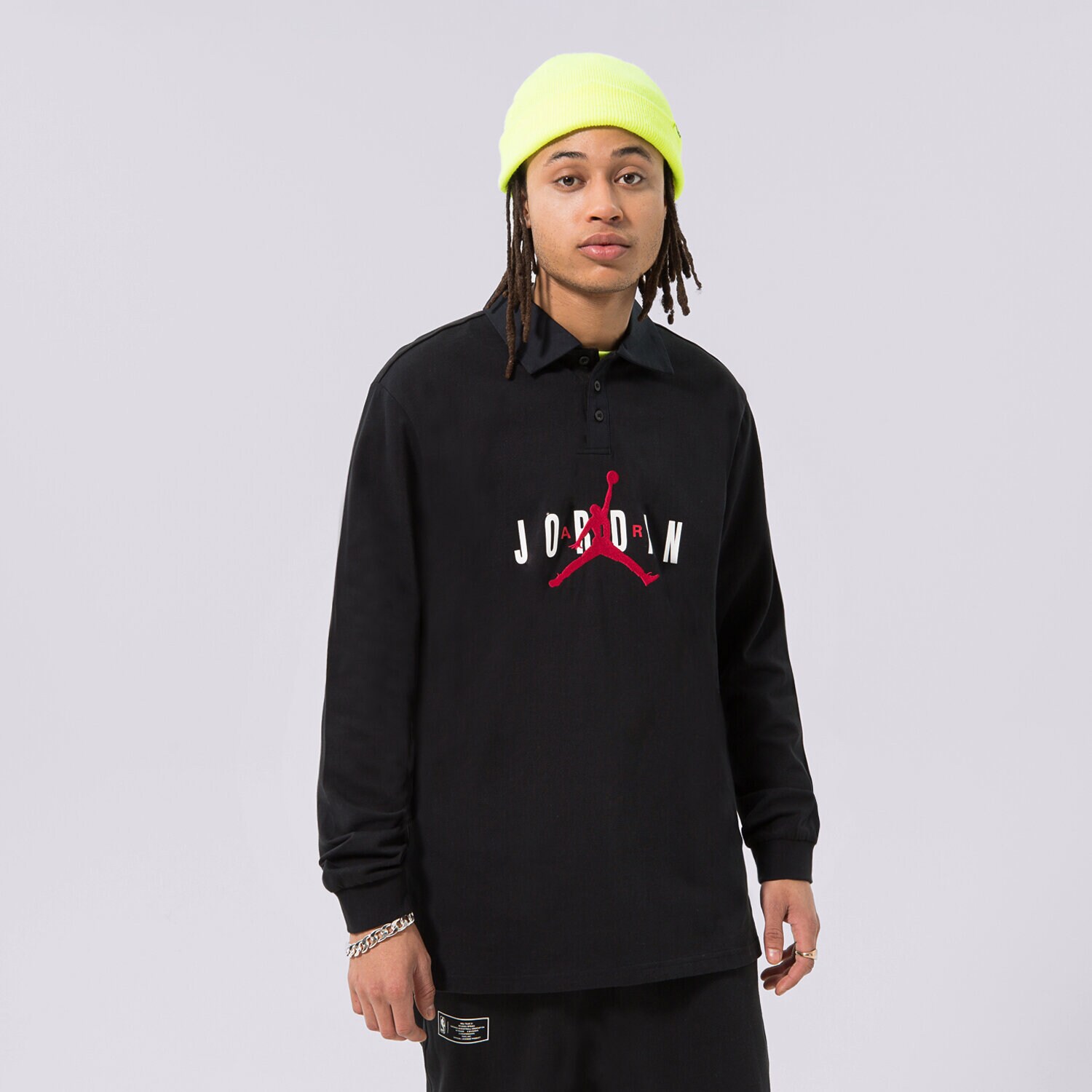 Moška majica s kratkimi rokavi JORDAN T-SHIRT M J ESS RUGBY MAJICA DV7654-010 črna