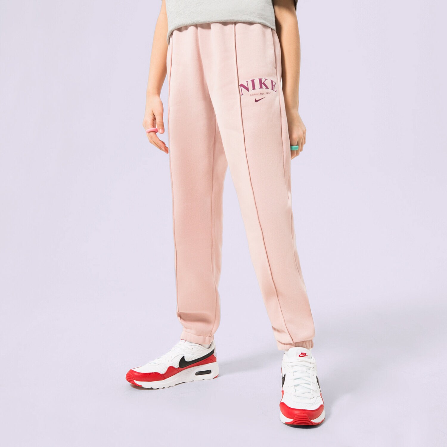 Otroški hlače NIKE HLAČE G NSW TREND FLC CF PANT PRNT FD0886-601 roza