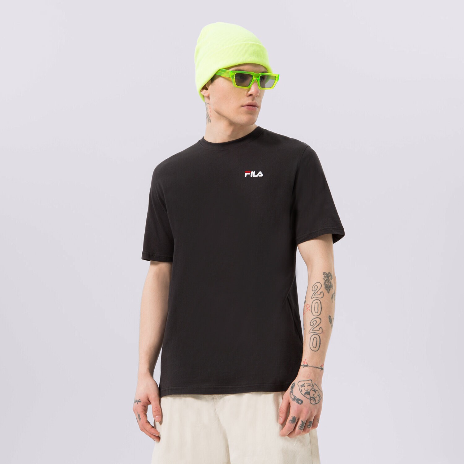 Moška majica s kratkimi rokavi FILA T-SHIRT DRINGO SS23SPM229235 črna