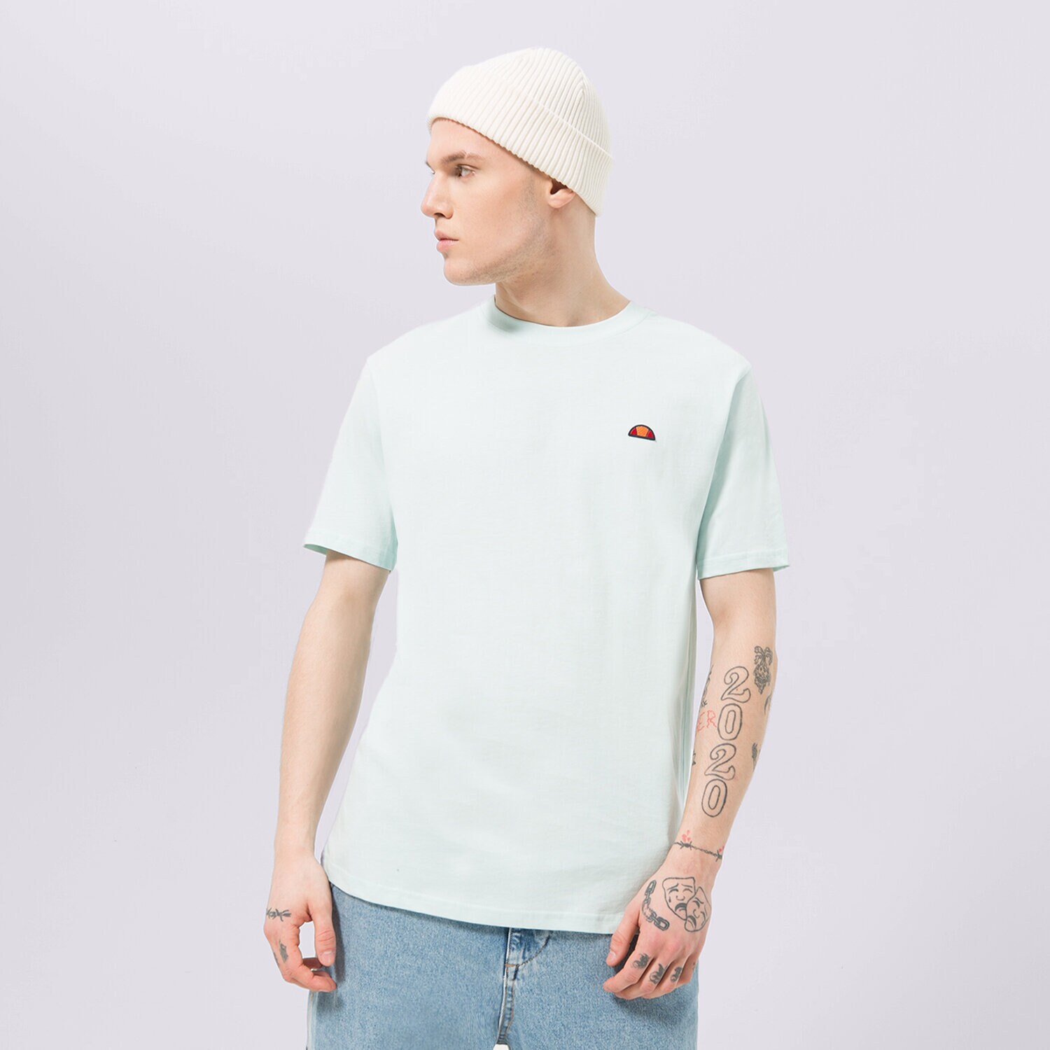 Moška majica s kratkimi rokavi ELLESSE T-SHIRT AZZINA LIGHT BLUE SMG19603426 modra