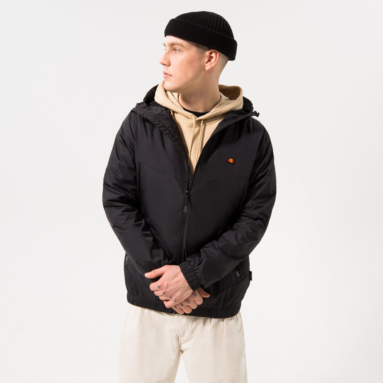 Moška jakna za prehodni čas ELLESSE JAKNA FRACTION 2 FZ JACKET BLK SHR17781011 črna