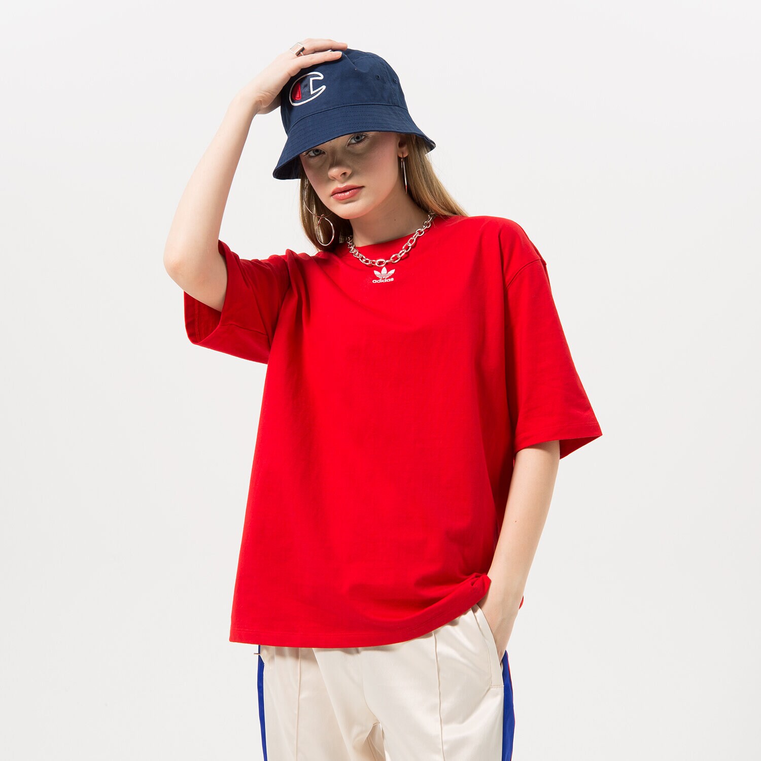 Ženska majica s kratkimi rokavi ADIDAS T-SHIRT IA6465 rdeča