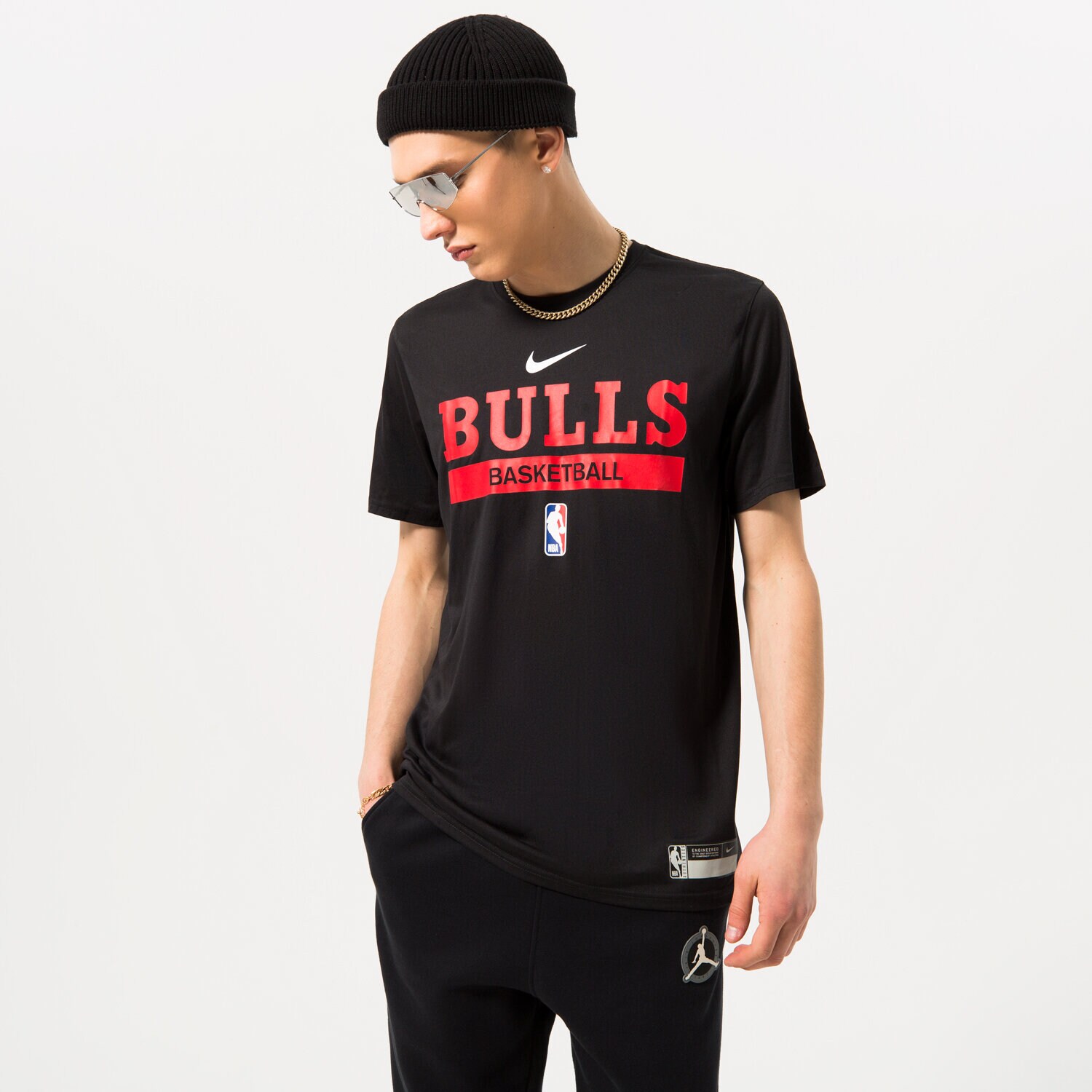 Moška majica s kratkimi rokavi NIKE T SHIRT CHICAGO BULLS DR6456-010 črna
