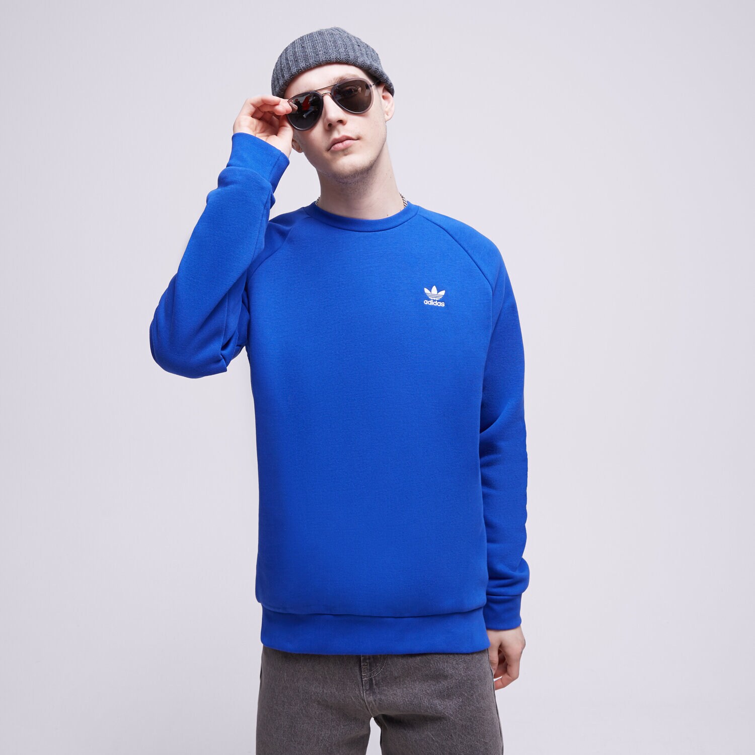 Moški pulover ADIDAS JOPICA ESSENTIAL CREW IA4825 modra