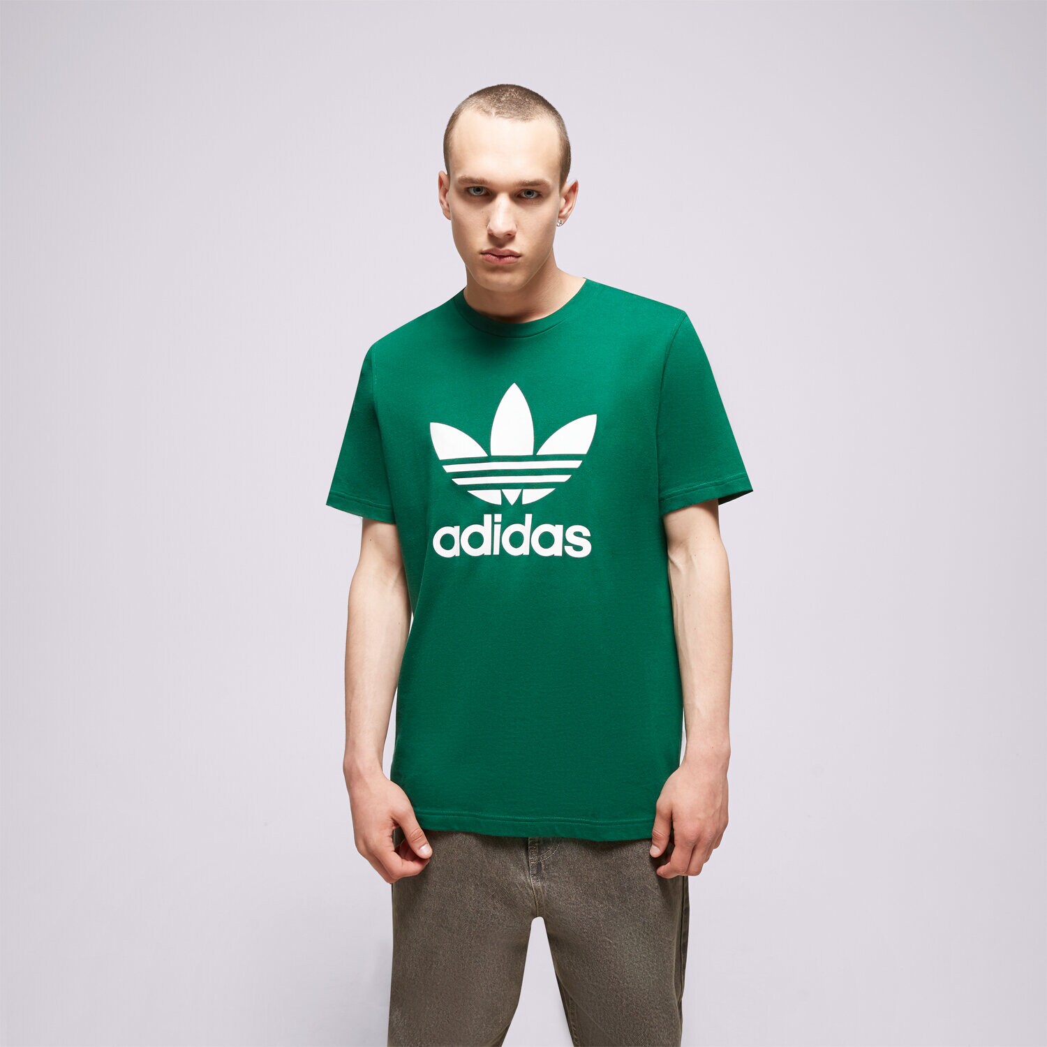 Moška majica s kratkimi rokavi ADIDAS T-SHIRT TREFOIL IA4819 zelena
