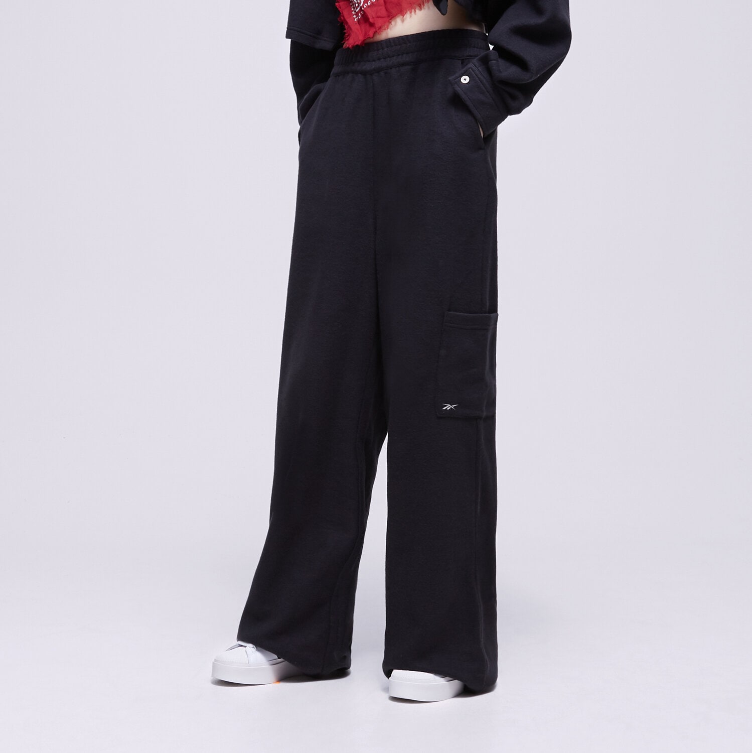 Ženske hlače REEBOK HLAČE CL WDE FL WIDE LEG PANT