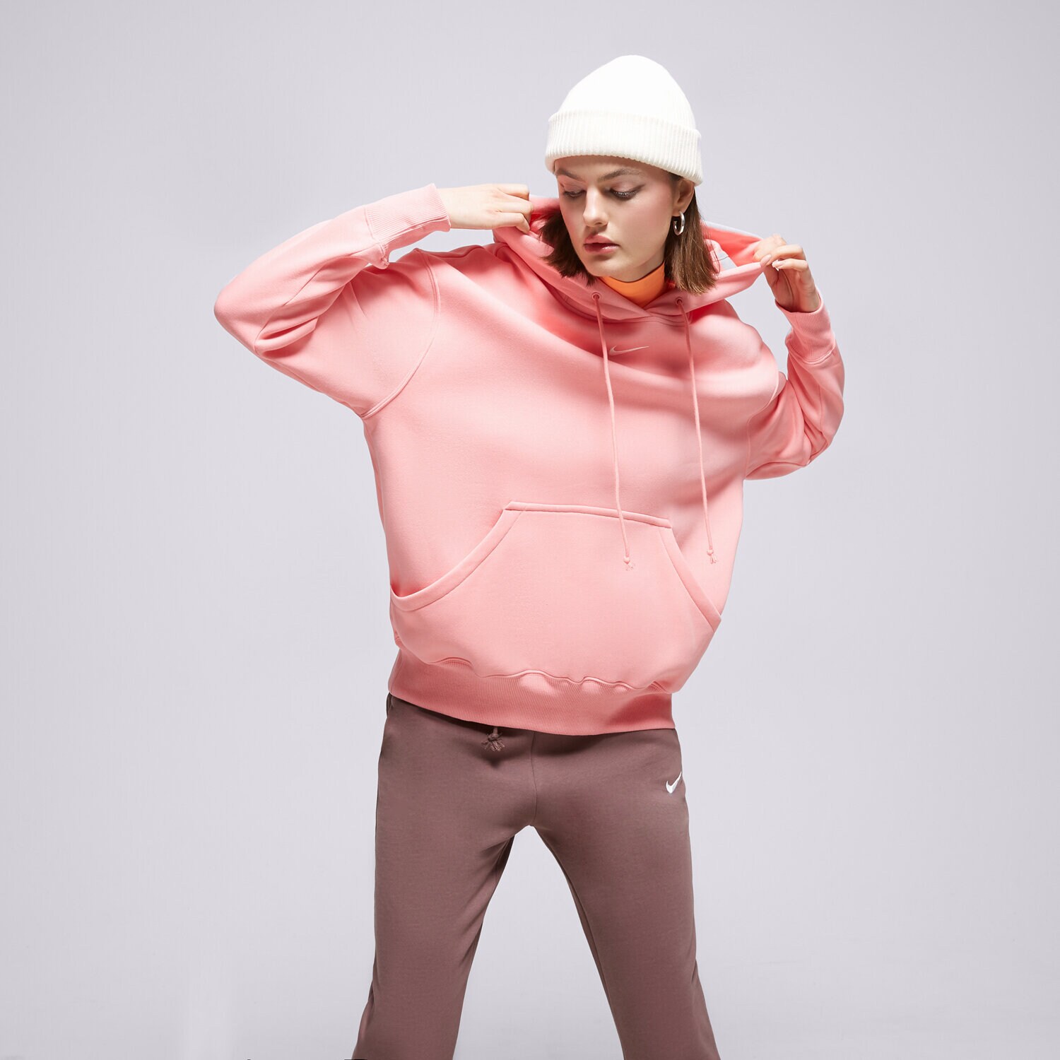 Ženski pulover NIKE JOPICA S KAPUCO W NSW PHNX DQ5860-611 roza