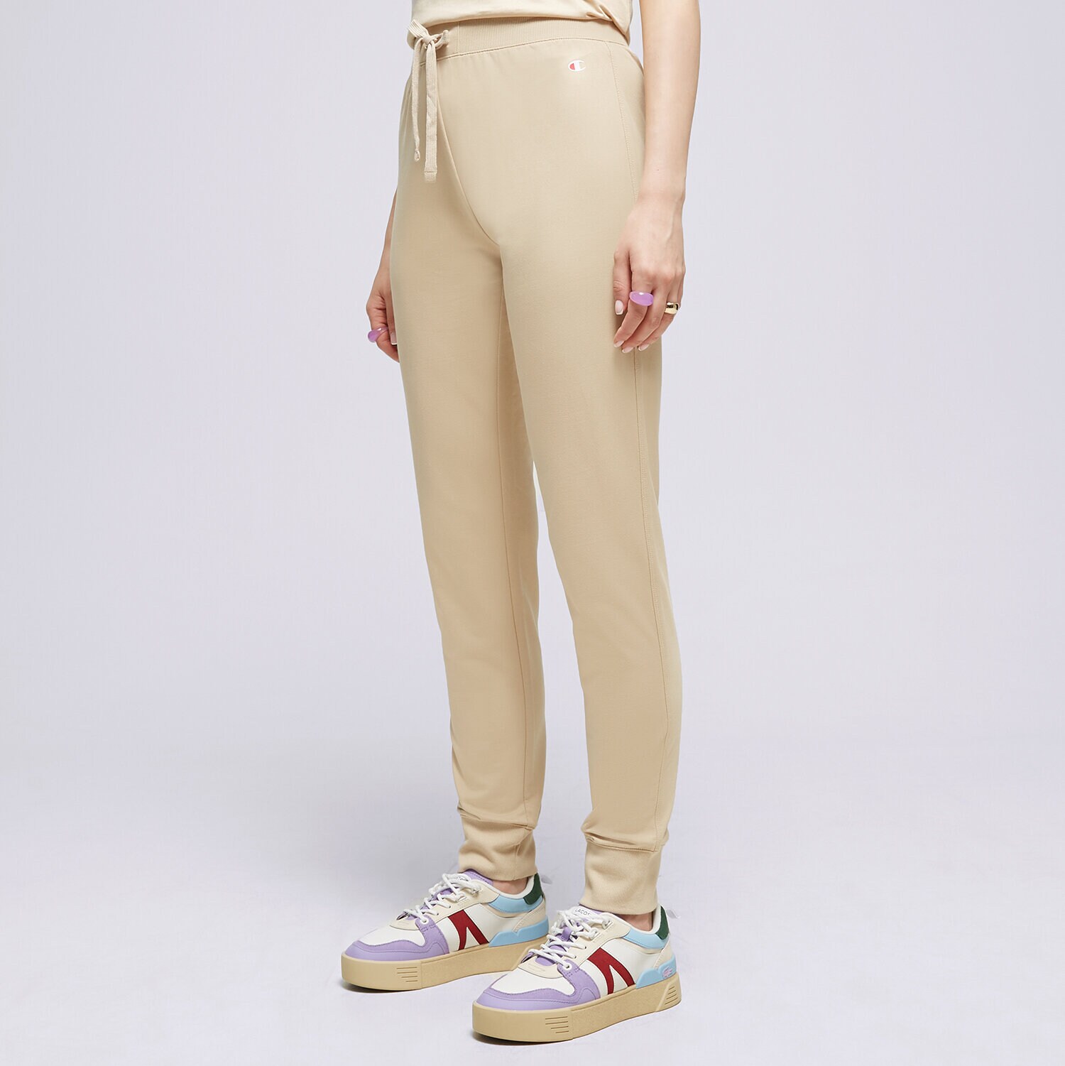 Ženske hlače CHAMPION HLAČE RIB CUFF PANTS 114898MS073 rjava