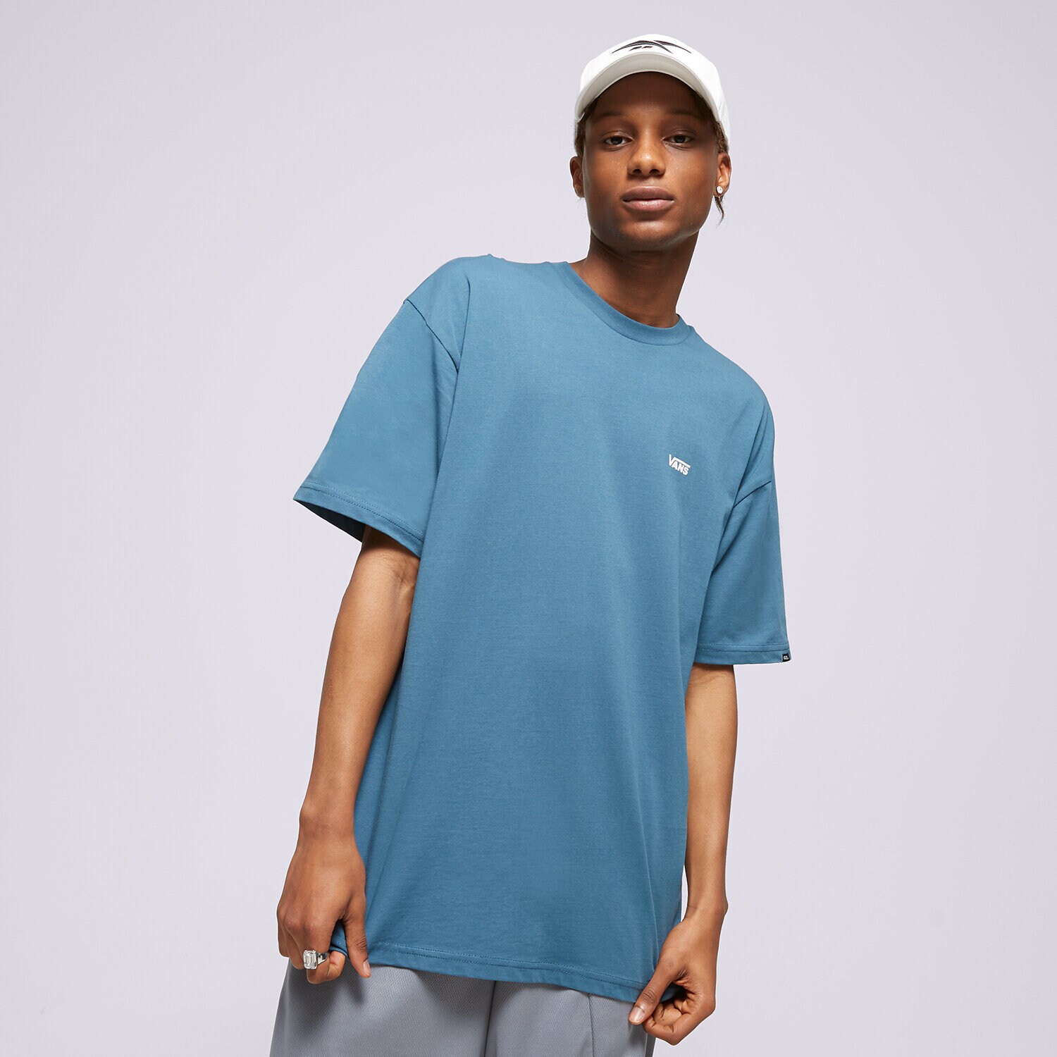Moška majica s kratkimi rokavi VANS T-SHIRT MN LEFT CHEST LOGO TEE VANS TEA VN0A3CZEBWL1 modra