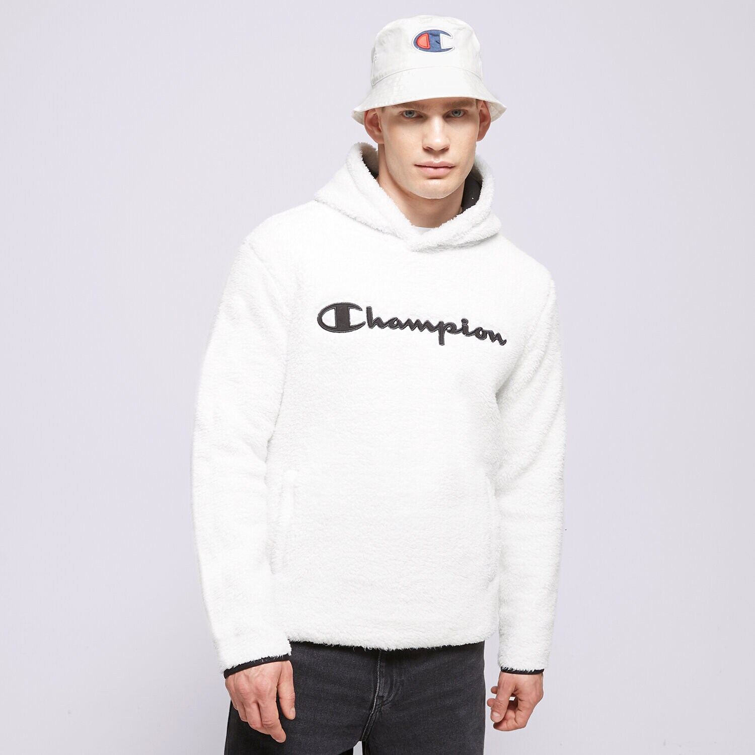 Moški pulover CHAMPION JOPICA S KAPUCO HOODED MAJICA 214973WW033 bela