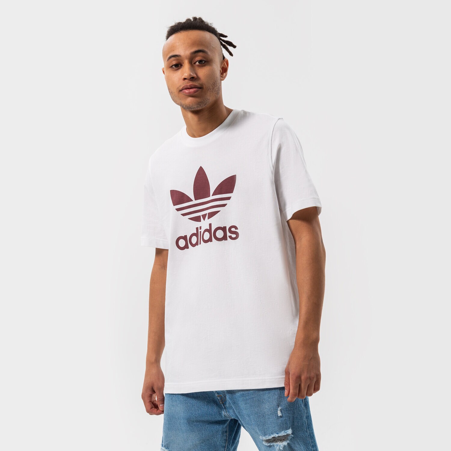 Moška majica s kratkimi rokavi ADIDAS T-SHIRT TREFOIL HE9514 bela
