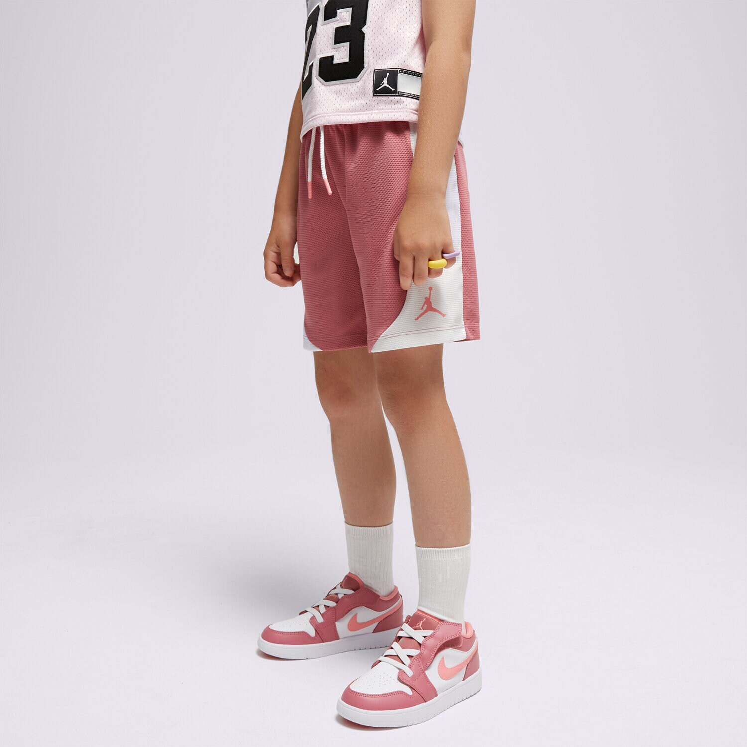 Otroški kratke hlače in obleke JORDAN KRATKE HLAČE JUMPMAN LIFE SPORT SHORT GIRL 45B486P9I roza