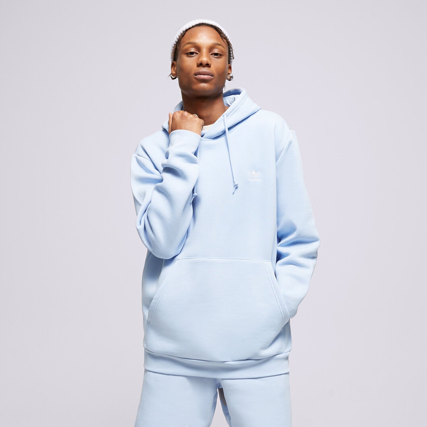 Moški pulover ADIDAS JOPICA S KAPUCO ESSENTIAL HOODY IA4889 modra