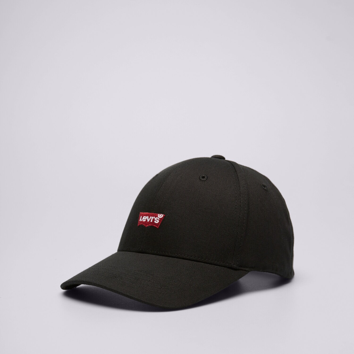 Ženska kapa s strešico LEVI'S KAPA HOUSEMARK FLEXFIT CAP D7723-0002 črna