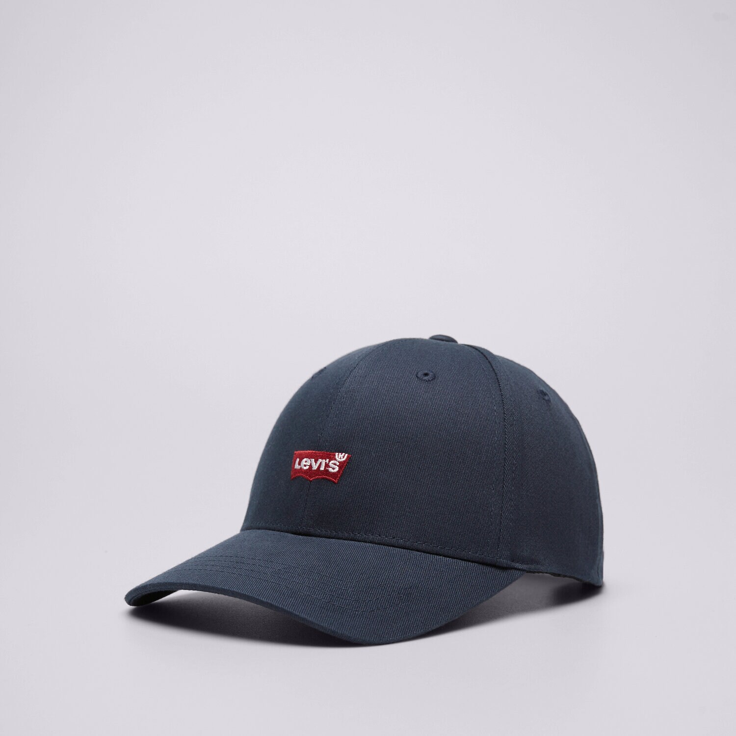 Ženska kapa s strešico LEVI'S KAPA HOUSEMARK FLEXFIT CAP D7723-0003 mornarsko modra