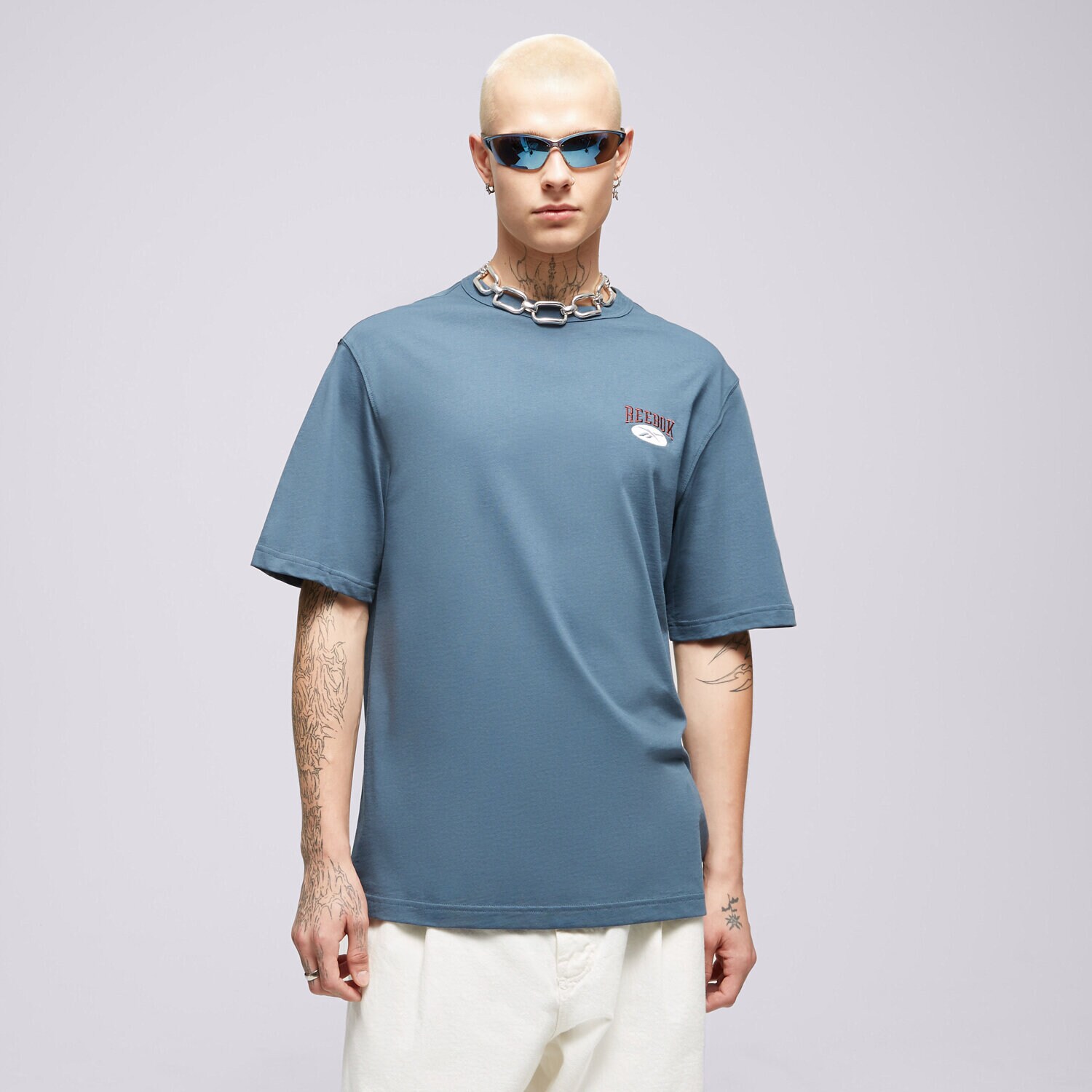 Moška majica s kratkimi rokavi REEBOK T-SHIRT CL AE TEE 100036857 mornarsko modra